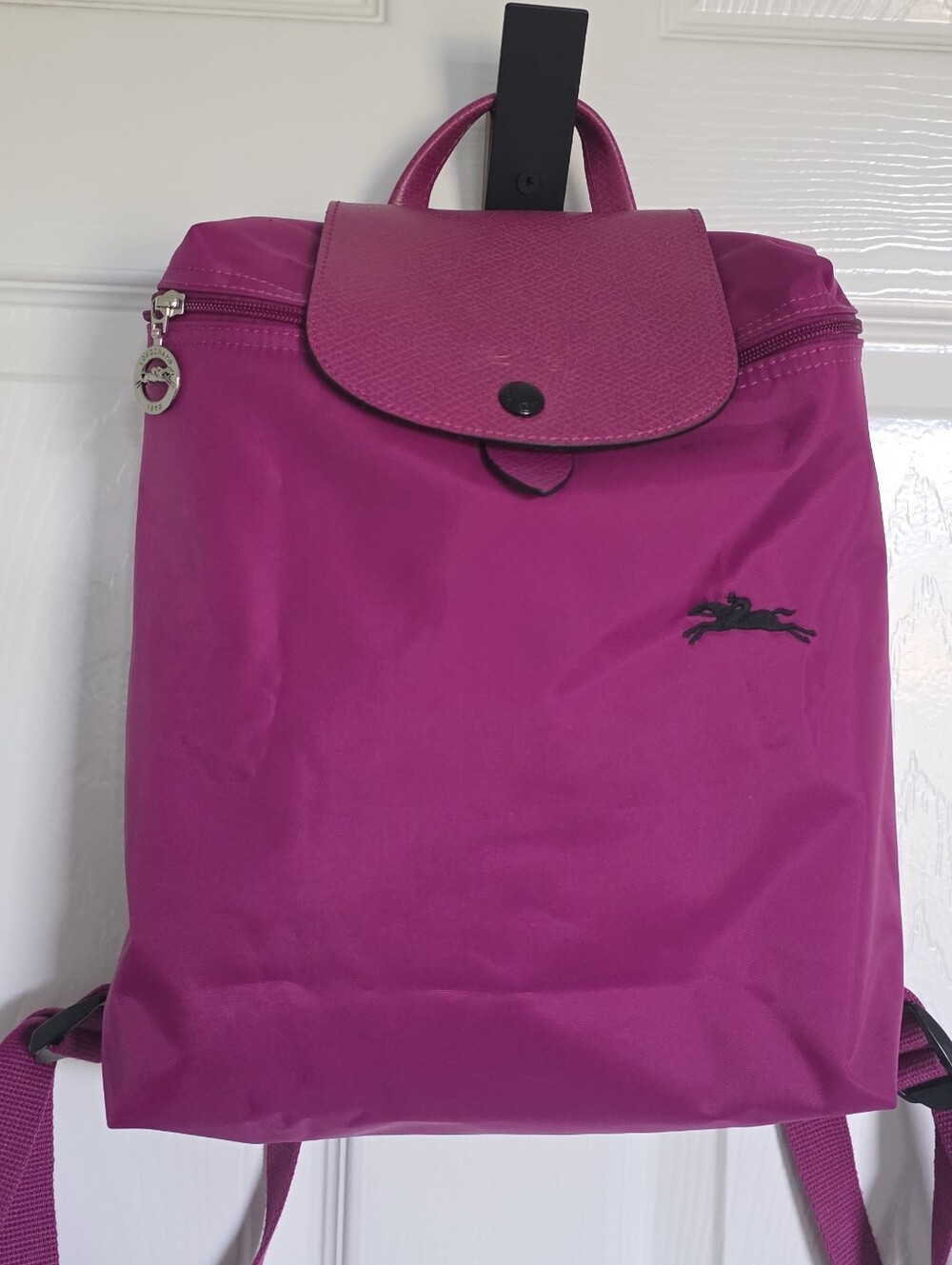 Longchamp Le Pliage Small Backpack in Magenta